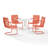 Huntingburg 5-piece Round Retro Outdoor Dining Set-1091831070