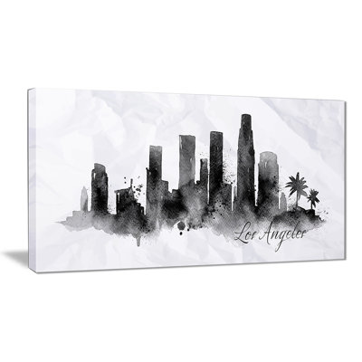 " Los Angeles Black Silhouette "