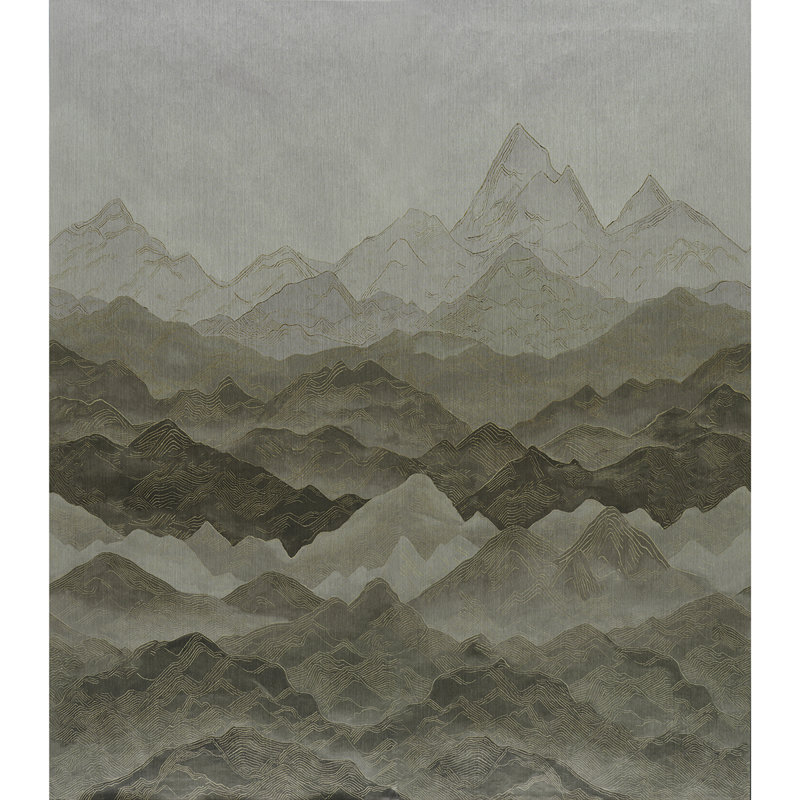 Atmospheric Landscape Panel Set, Gray