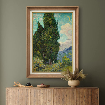 " Cypress Trees " by Vincent Van Gogh Oil Print