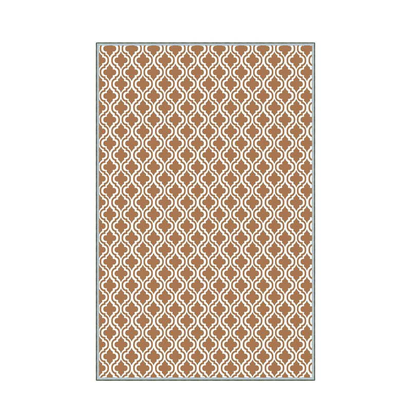 Stylish Hall Carpet (3.3 x 6.6 ft), 100% Polyester, 0.3 in Pile Height | Antibacterial, Non-Slip PVC Felt Dot Underside | Machine Washable, 3D Digital Print, Durable & Easy to Clean | Perfect for Entryway & Living Areas
