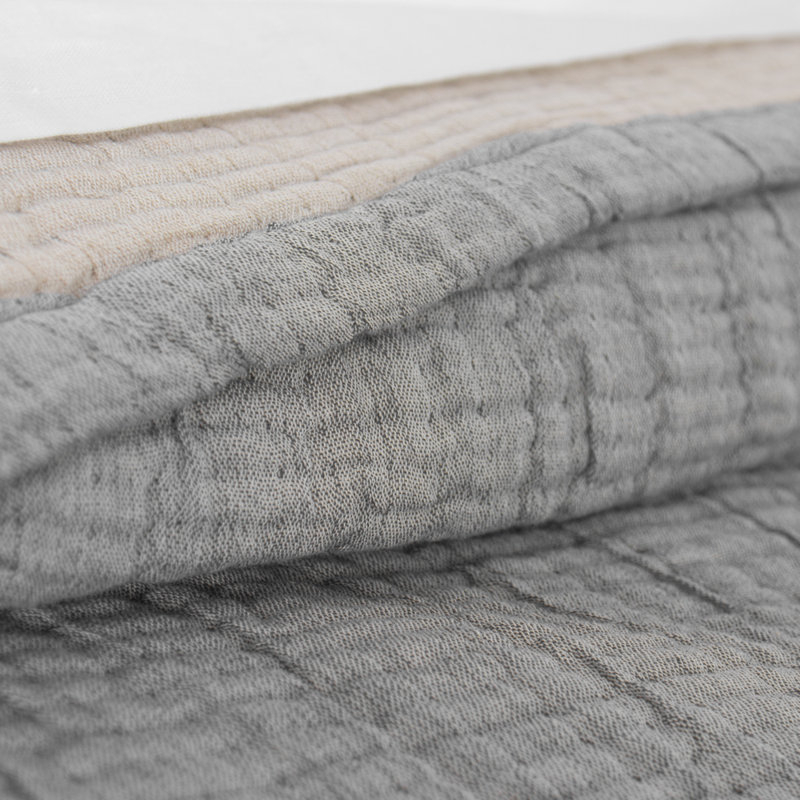 Coverlet, King, Gray