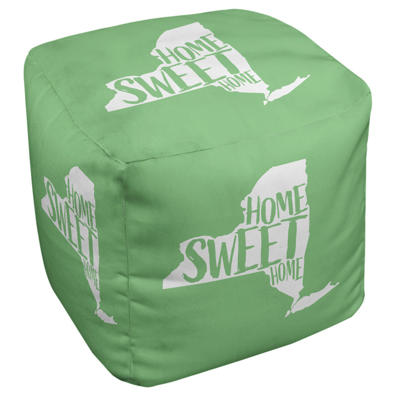 Upholstered Ottoman, Green