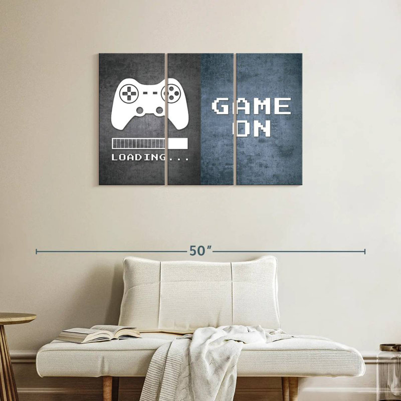 'Loading Game On, 24" H x 38" W