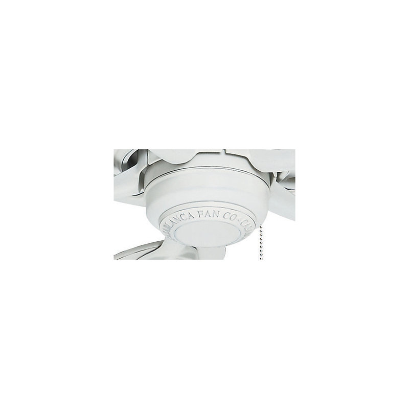 Ventilateur de plafond standard à 5 pales de 54 po avec chaînette Ainsworth, Blanc chalet