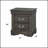 Dark Grey 2-Drawer Nightstand