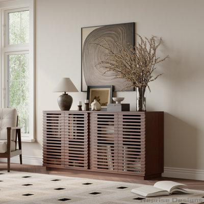 Armoire de salle à manger polyvalente en bois massif avec rangement spacieux et design élégant