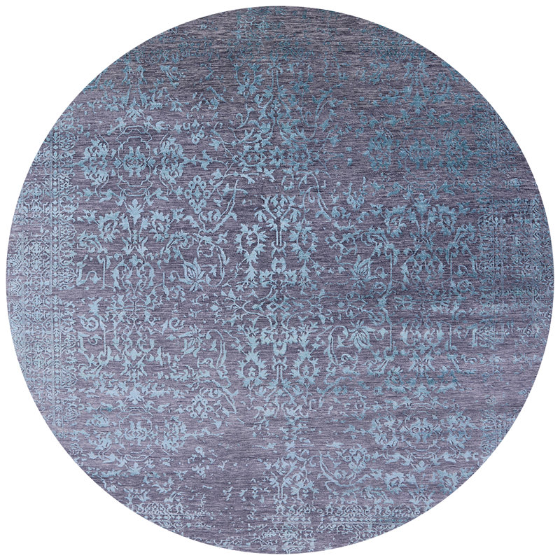 Tapis oriental bleu Hagarville, Rond 6 pi