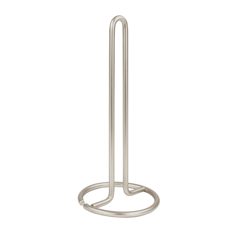 Kanhiya Metal Paper Towel Holder, Satin Nickel