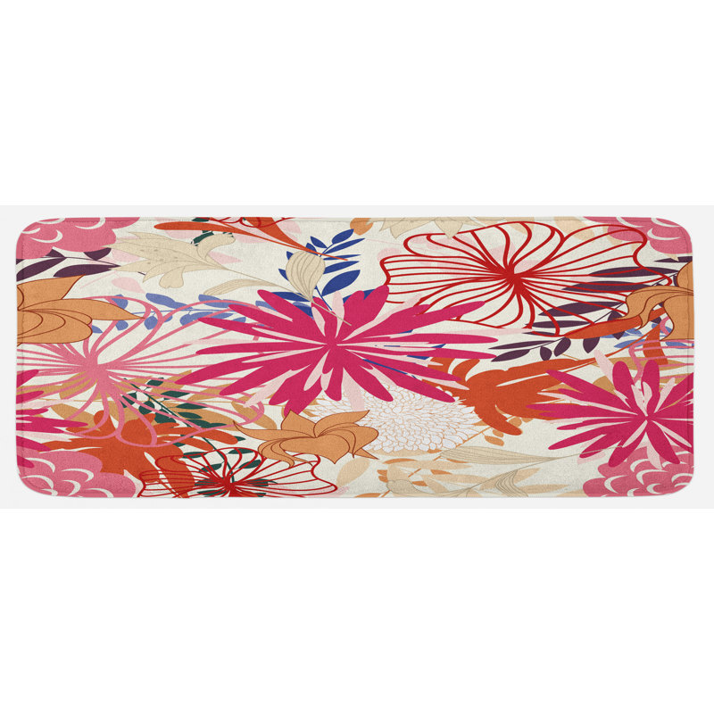 Tapis de cuisine multicolore multicolore
