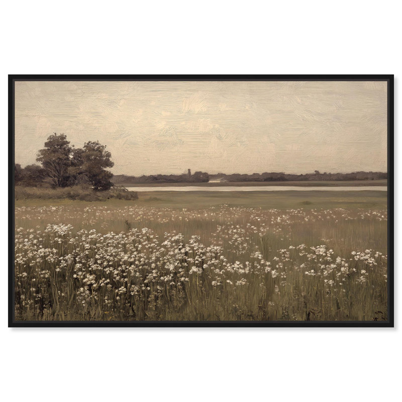 Toile «Hazy Day» par Art Remedy, H 11 po x l 16 po, Cadre flottant noir
