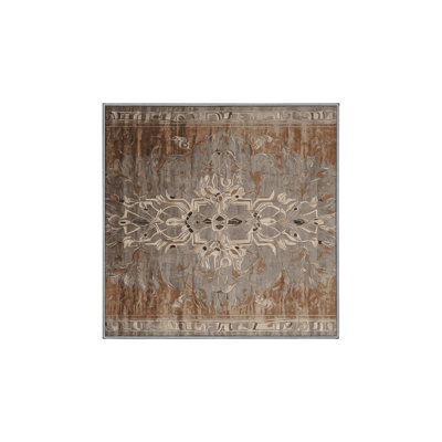 Machine Washable Grey Area Rug