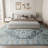 Oriental Non-Slip Machine Washable Area Rug in Grey/Yellow/Cream for Living Room, Bedroom, Hallway Runner Indoor Rugs-2037194545