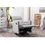 Chaise berçante moderne rembourrée avec sièges moelleux, pivotant et inclinable pour un confort ultime-1595568239