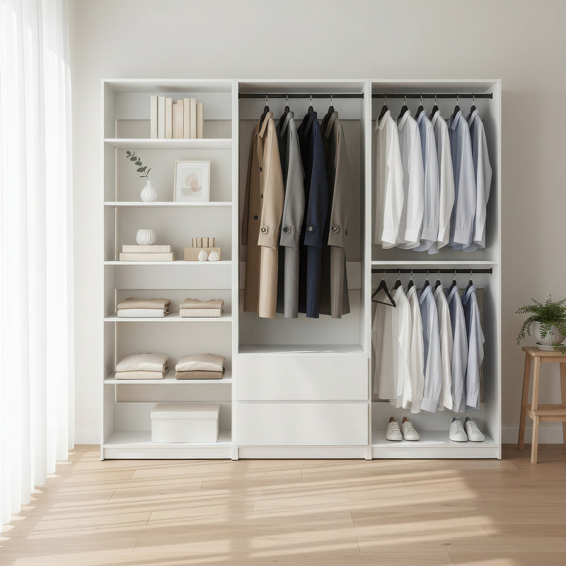 Système de garde-robe autoportant en bois