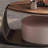 Solid wood leaf-shaped coffee table