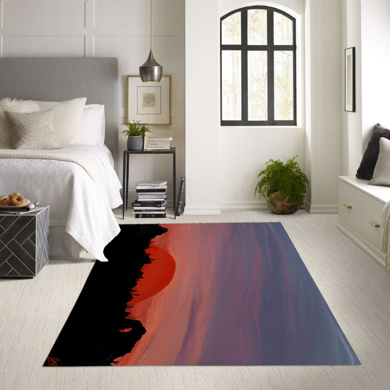 Tapis désert Sunset, Rectangulaire 3 pi x 5 pi