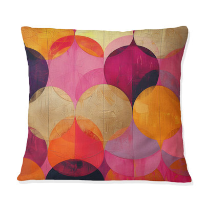 Coussin décoratif rétro Mid-Century