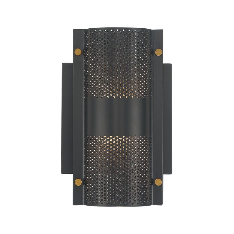 Westcliffe 2 Light 12" Sconce in Black, 8" H x 5" W x 4.5" D