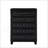 Sophia Modern Style Crystal Tufted Upholstery 5-Drawer Chest Finished With Velvet Fabric Made With Wood-343491076