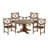 Claremont 4 - Person Eucalyptus Solid Wood Patio Dining Set Round Table