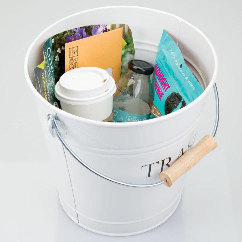Corbeille pour déchets de comptoir 3,3 gallons York, Blanc