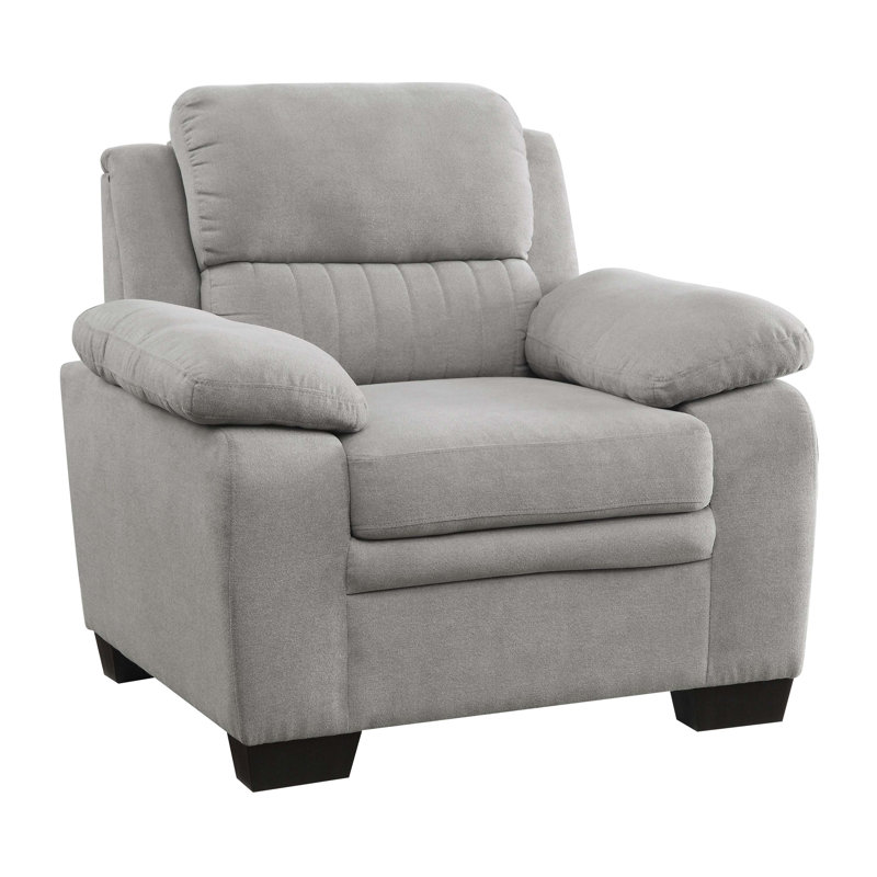 Mobilier de salon en peluche gris