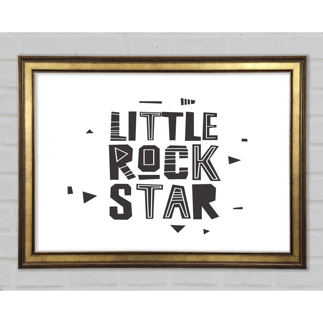 Little Rock Star Gerahmter Druck