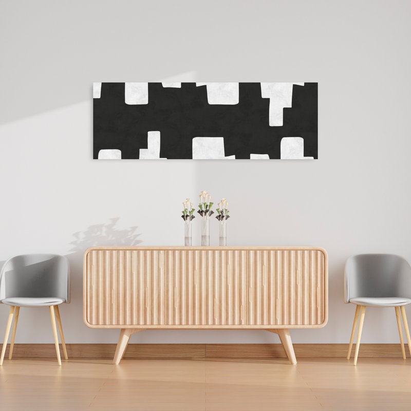 Art texturé abstrait contemporain texturé, H 16 po x l 48 po