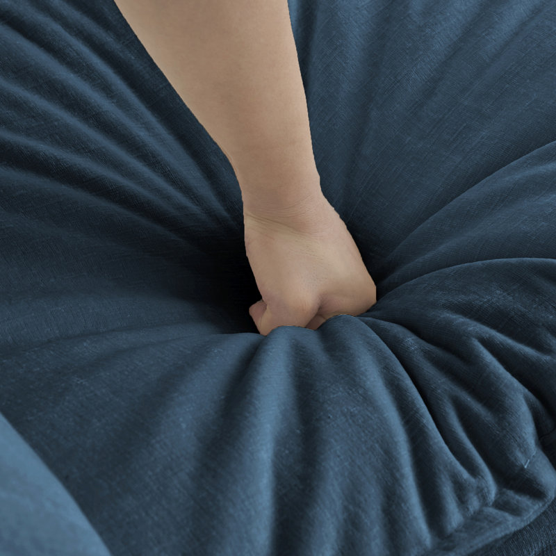 Confortable avec revêtement en chenille bleue, s'adapte à plusieurs tailles, rembourrage rembourré, confort supérieur