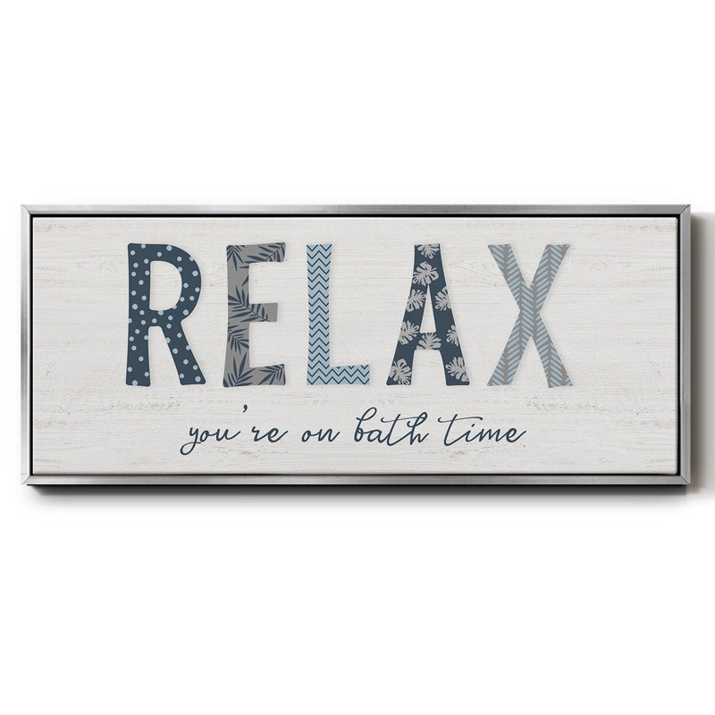 Relax- Framed Canvas, 24" H x 60" W