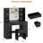 Vanity Desk with Mirror, Led Lights and Power Outlet, Makeup Vanity Table with Chair, 3 Color Lights & Brightness Adjustable, Hair Dryer Rack, 7 Drawers, Dressing Table for Bedroom-1831574662