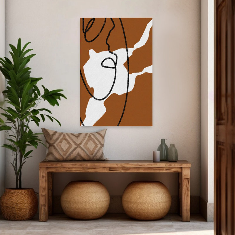 Art contemporain, art contemporain abstrait, H 48 po x l 32 po
