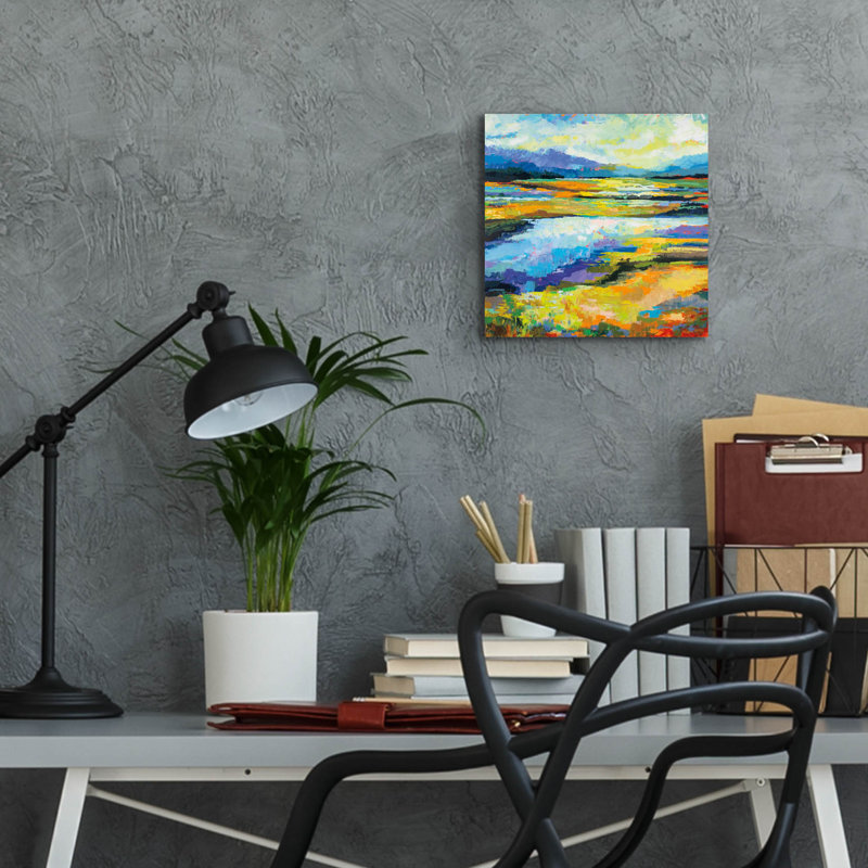 «Fall Marsh» par Jeanette Vertentes, H 12 po x l 12 po x P 0,13 po
