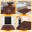Ottohome Non-Slip Medallion Oriental Area Rug For Living Room, Hallway, Entryway Rug, Dark Red-1878101872
