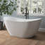 Baignoire de trempage autoportante en acrylique 60 po avec trop-plein Tidal-128514567