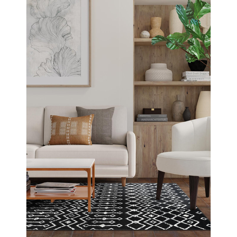 Selim Geometric Indoor Rug, Rectangle 3'1" x 5'3"