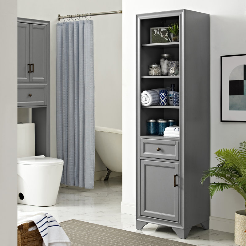 Linen Cabinet, Gray