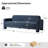 Werts Modern 84" Curved Chenille Sofa-1013673958