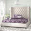 Lit tapissier capitonné standard à profil bas Charette-322487568-333834631