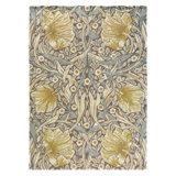 Hand Tufted Wool Floral Area Rug in Blue