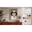 Portrait of Burgundy Collar Modern - Wrapped Canvas-1601860176-1601860184