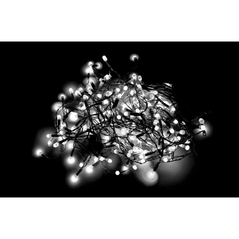 LED Indoor / Outdoor String Lights, 12cm H x 12.5cm L x 4cm D, Cool White