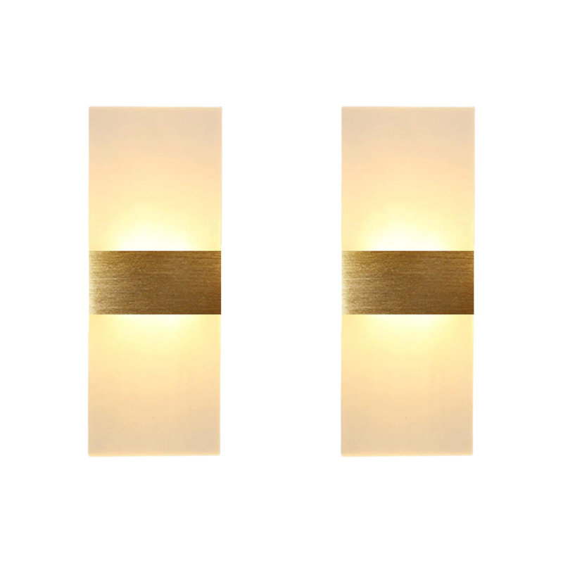 Chaniece AluminiumModern LED Wall Light – Acrylic Up/Down Wall Wash Sconce for Indoor Use