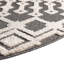 Tapis de couloir contemporain de couleur beige et gris Britnie-945484480