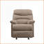 Fauteuils inclinables, fauteuil inclinable à mouvement mural avec accoudoirs coussinés Arcadia | Brun clair | Microfibre