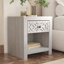 Table de chevet 1 tiroir avec tablette ouverte H 20,3 po Lukas Modern-105610564-77818554