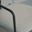 48cm H Metal Armchair in Beige