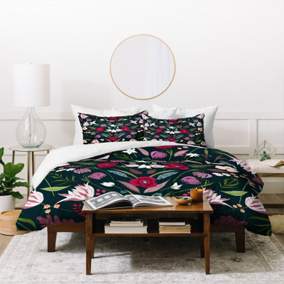 Polyester Floral Duvet Cover