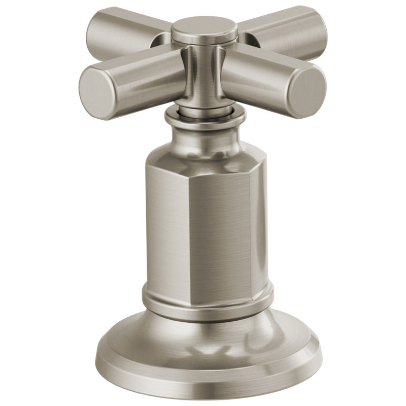 Invari™ Widespread Lavatory Faucet with Arc Spout, Luxe Nickel, 1.2 GPM, Cross Handle